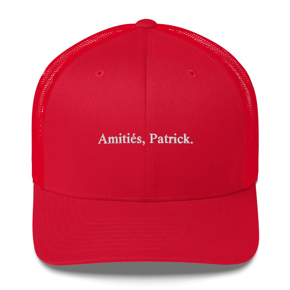 Casquette brodée Amitiés Patrick - Sedurro