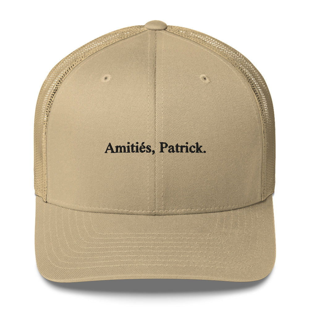 Casquette brodée Amitiés Patrick - Sedurro