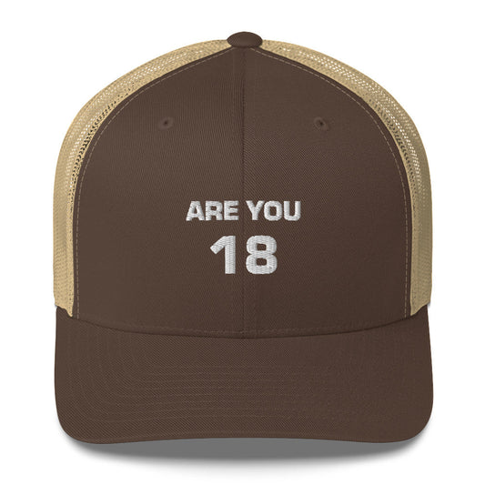 Casquette brodée Are you 18 - Sedurro