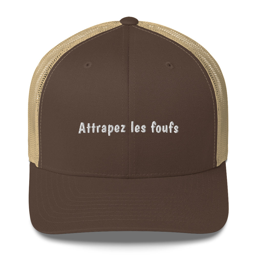 Casquette brodée Attrapez les foufs - Sedurro