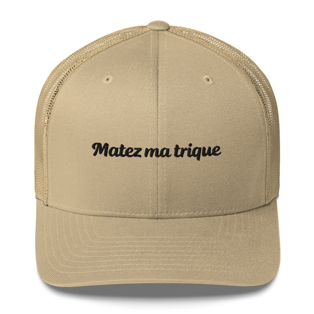 Casquette brodée Matez ma trique - Sedurro