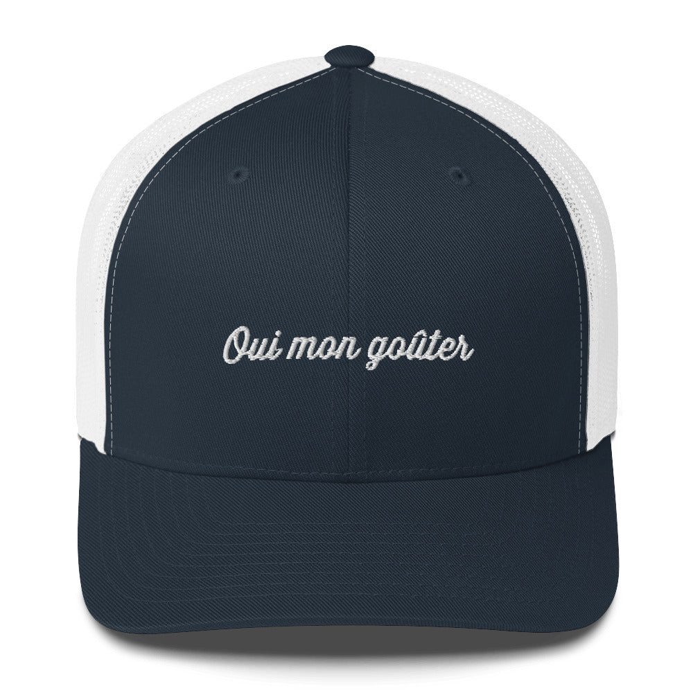 Casquette brodée Oui mon goûter - Sedurro