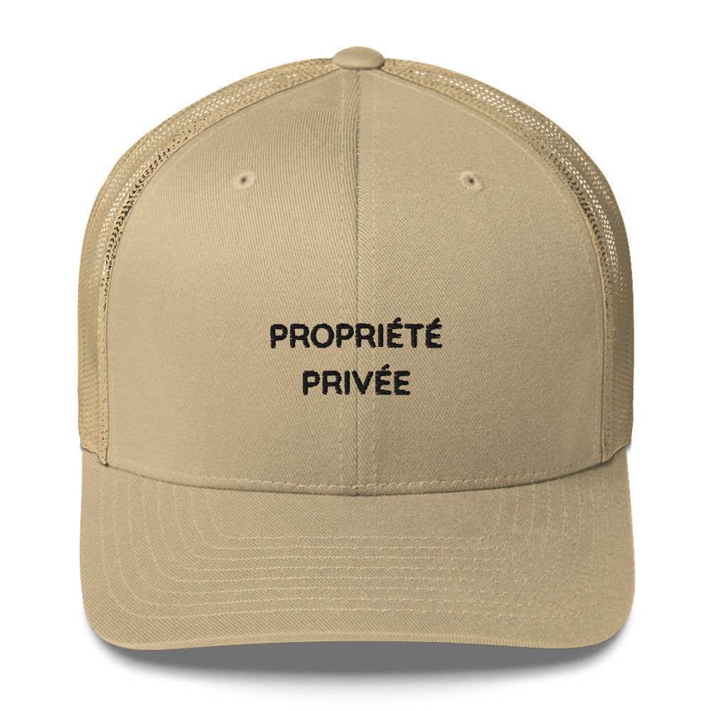 Casquette brodée Propriété privée - Sedurro