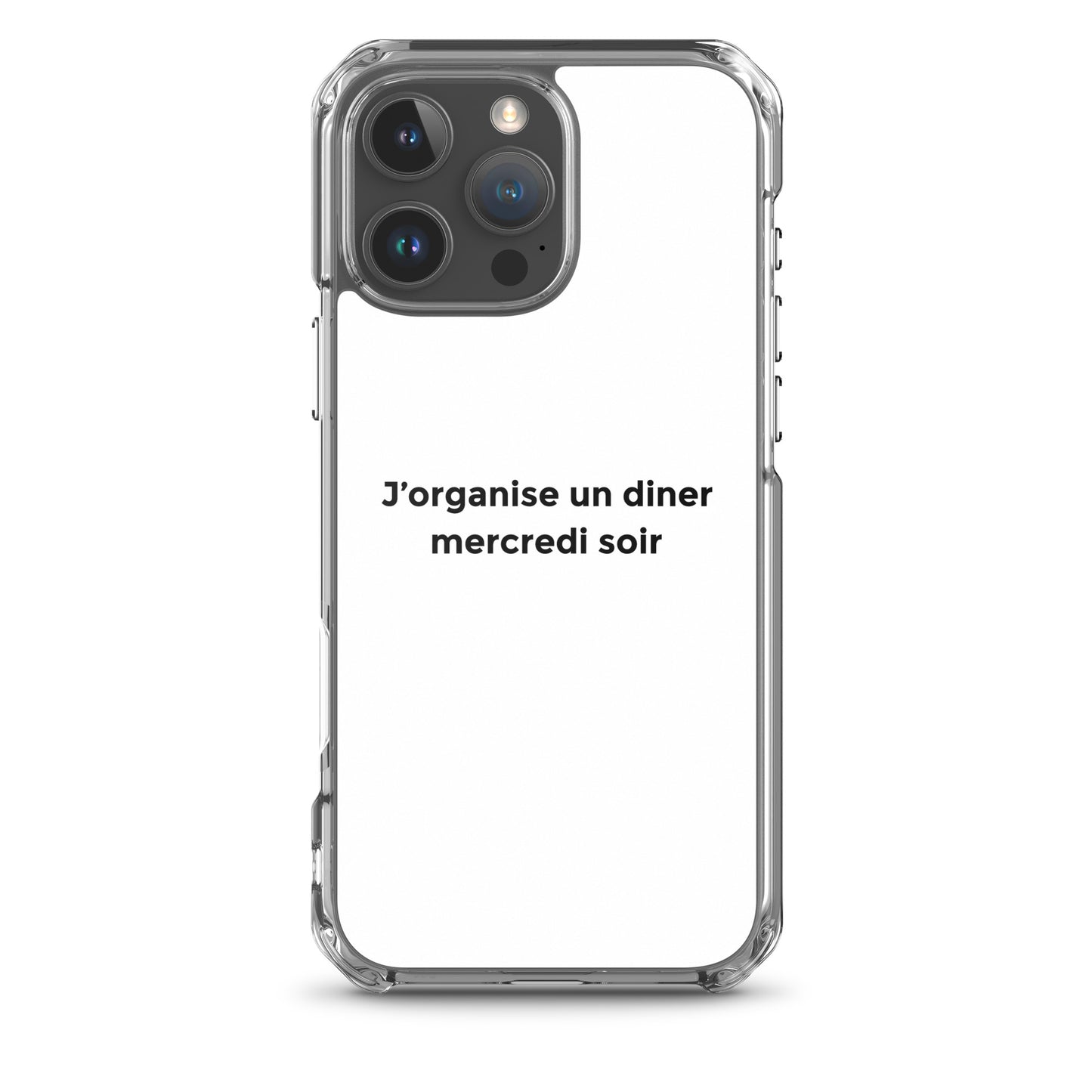 Coque iPhone J'organise un diner mercredi soir - Sedurro