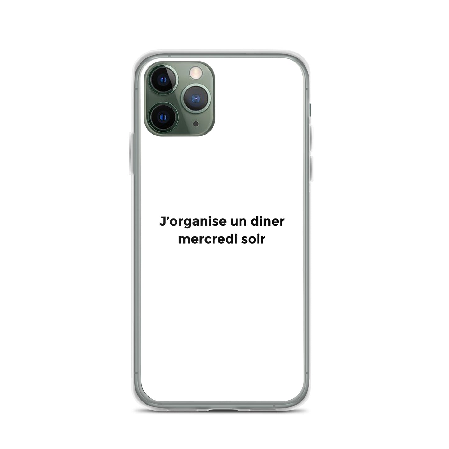 Coque iPhone J'organise un diner mercredi soir - Sedurro