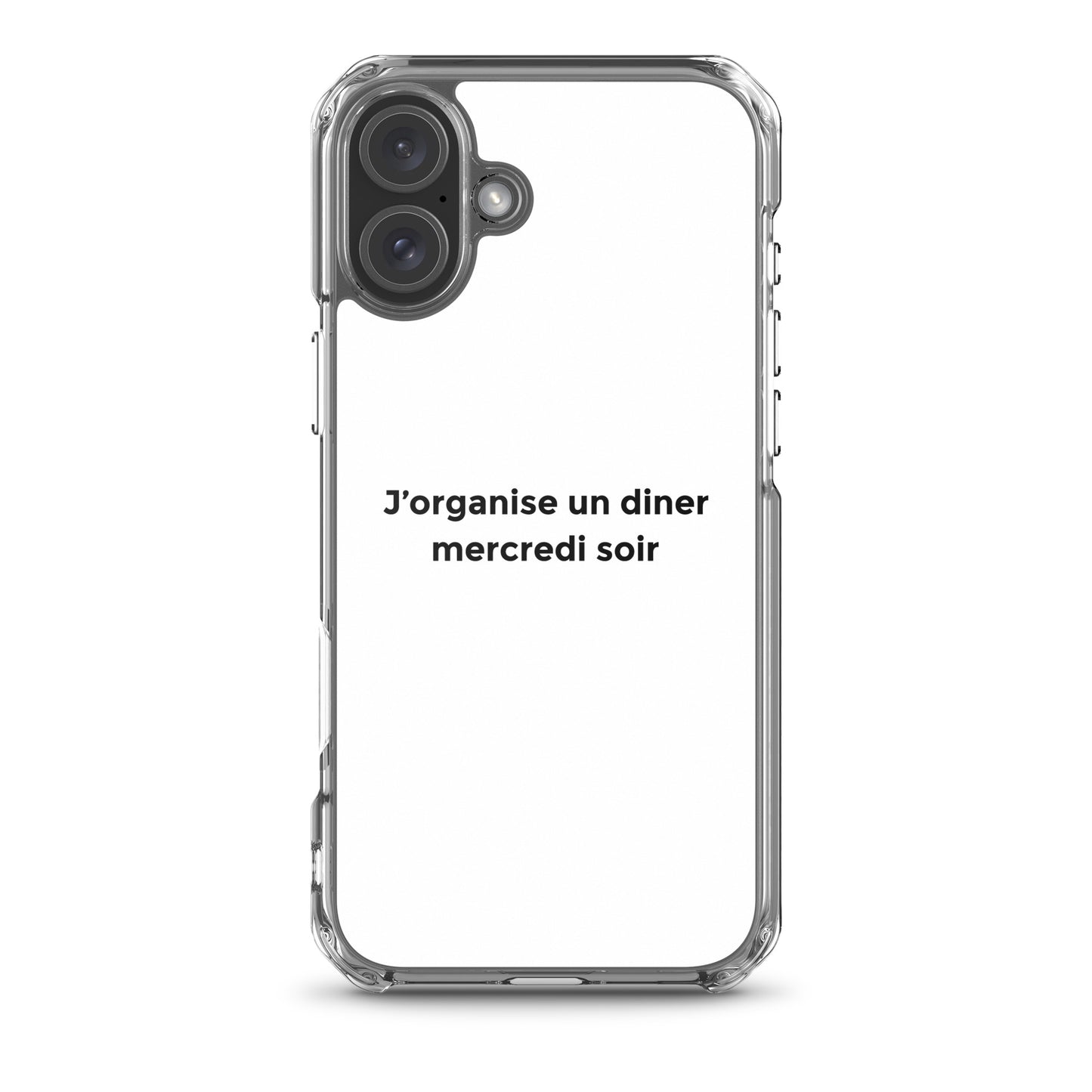 Coque iPhone J'organise un diner mercredi soir - Sedurro