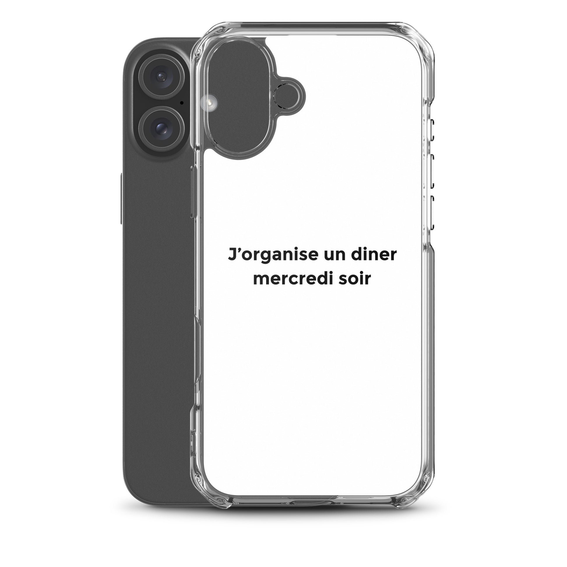 Coque iPhone J'organise un diner mercredi soir - Sedurro