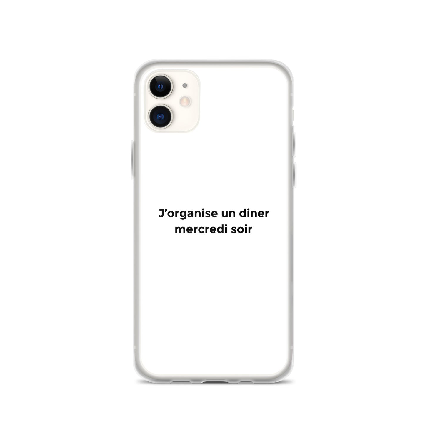 Coque iPhone J'organise un diner mercredi soir - Sedurro