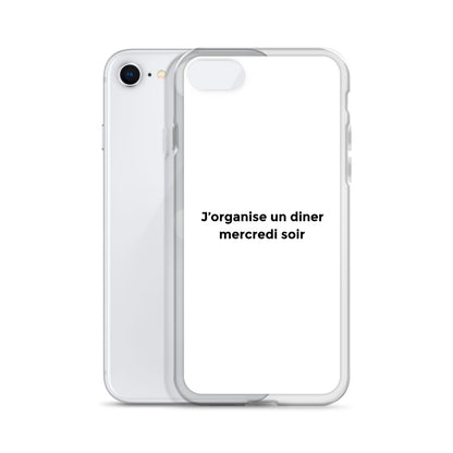 Coque iPhone J'organise un diner mercredi soir - Sedurro