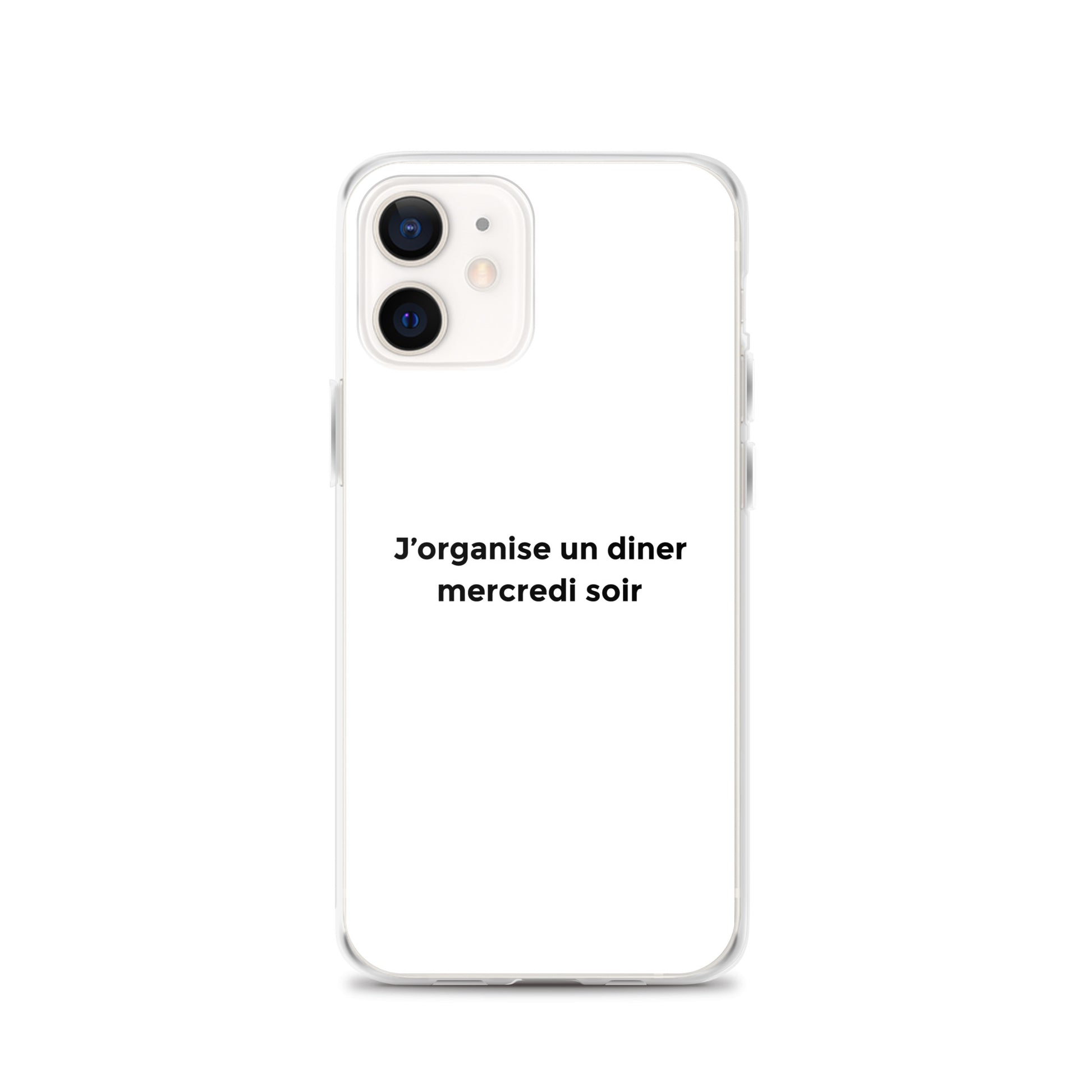 Coque iPhone J'organise un diner mercredi soir - Sedurro