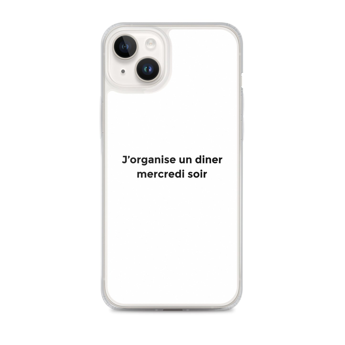 Coque iPhone J'organise un diner mercredi soir - Sedurro