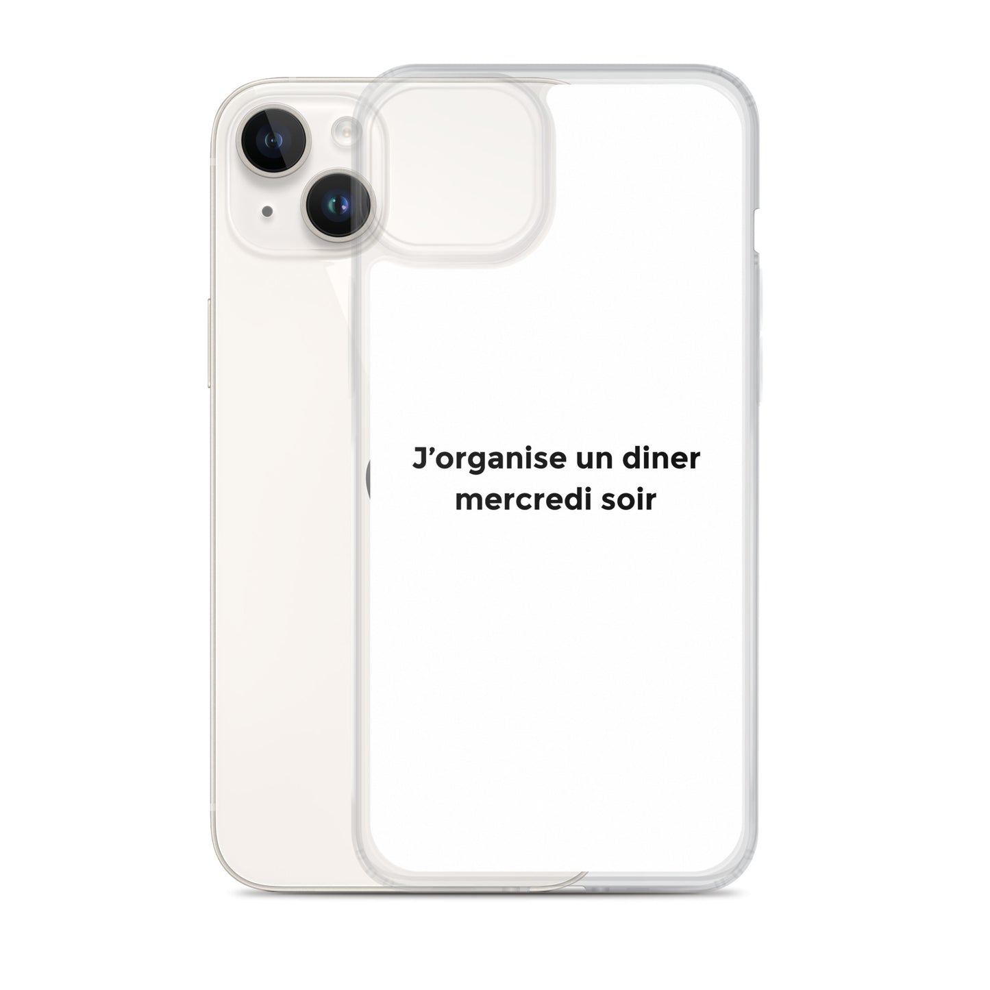 Coque iPhone J'organise un diner mercredi soir - Sedurro