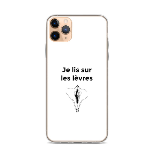 Coque iPhone Je lis sur les lèvres - Sedurro