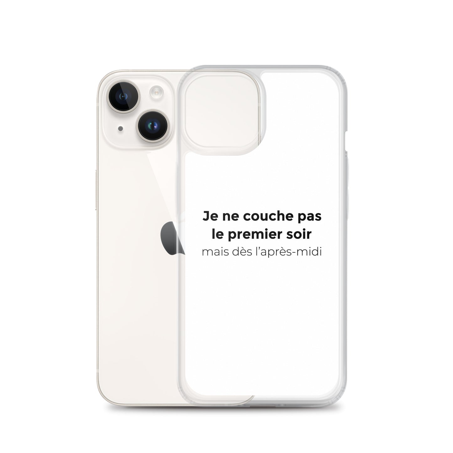 Coque iPhone Je ne couche pas le premier soir mais dès l'après-midi - Sedurro