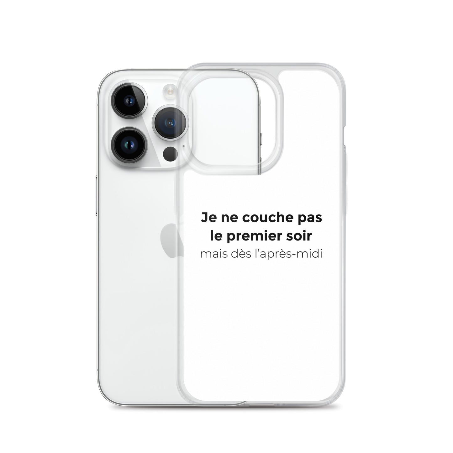 Coque iPhone Je ne couche pas le premier soir mais dès l'après-midi - Sedurro