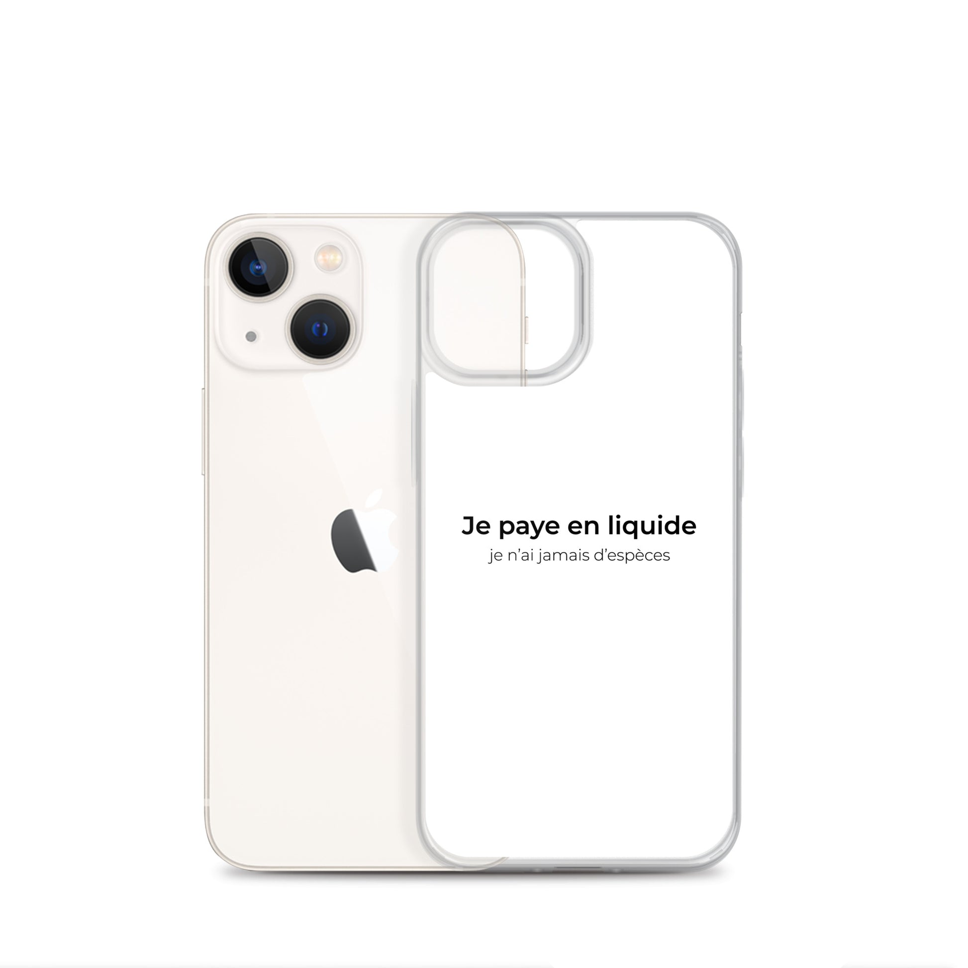 Coque iPhone Je paye en liquide je n'ai jamais d'espèces - Sedurro