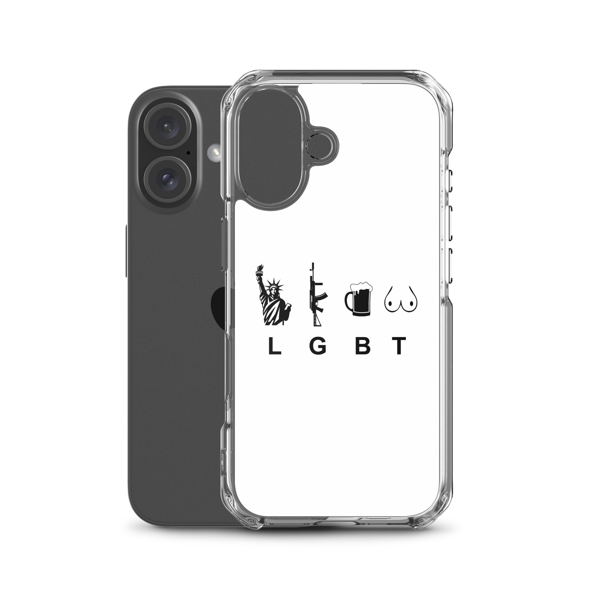 Coque iPhone LGBT liberty gun beer tits - Sedurro