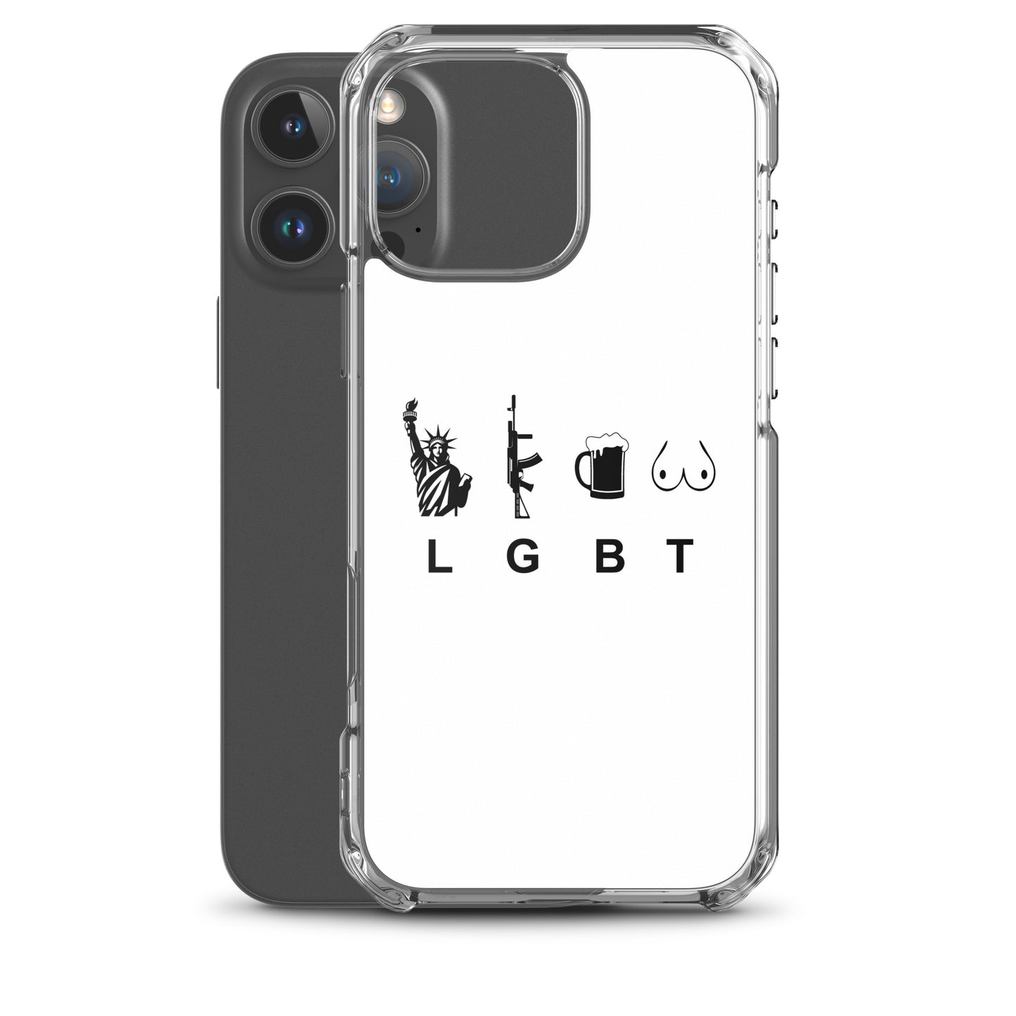 Coque iPhone LGBT liberty gun beer tits - Sedurro