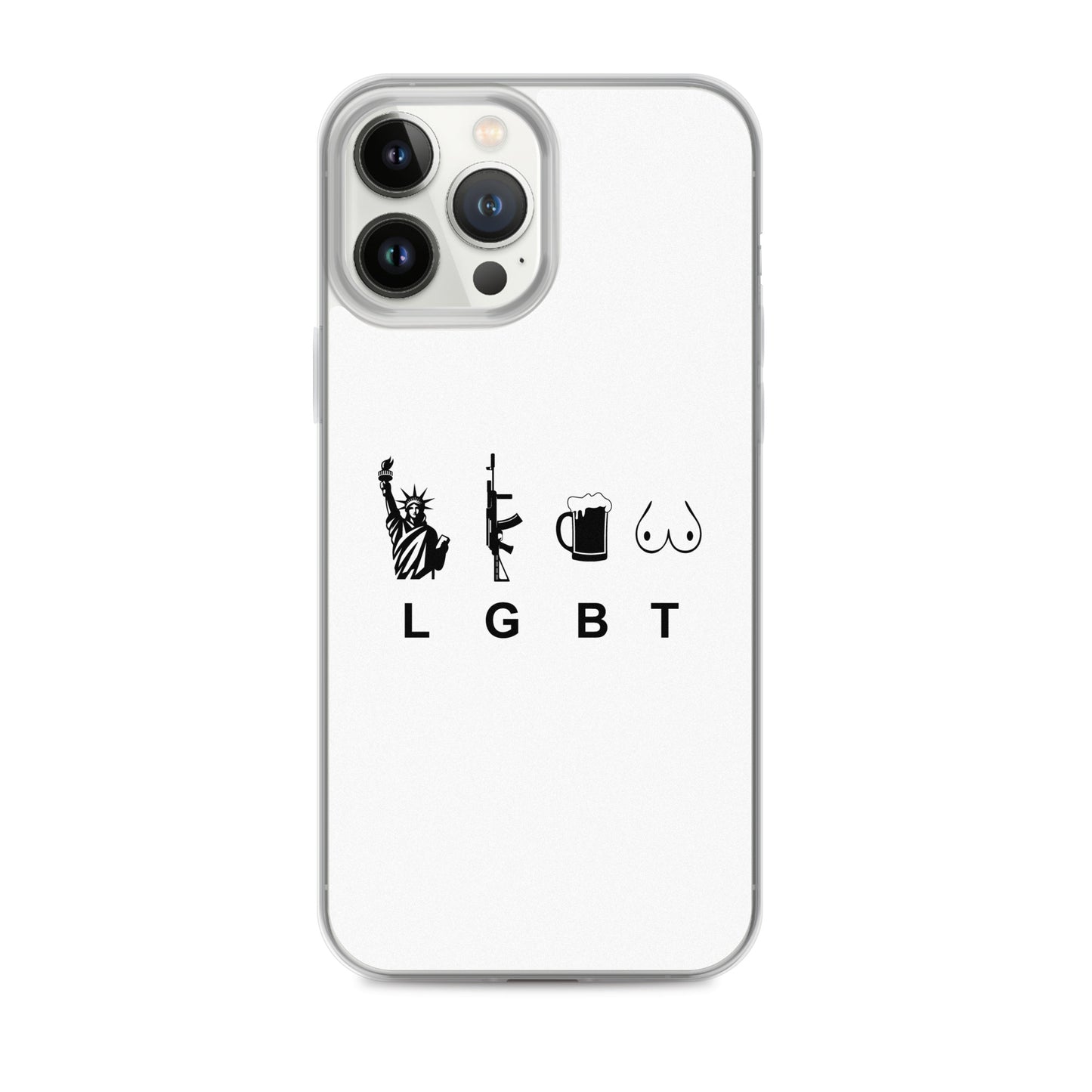 Coque iPhone LGBT liberty gun beer tits - Sedurro