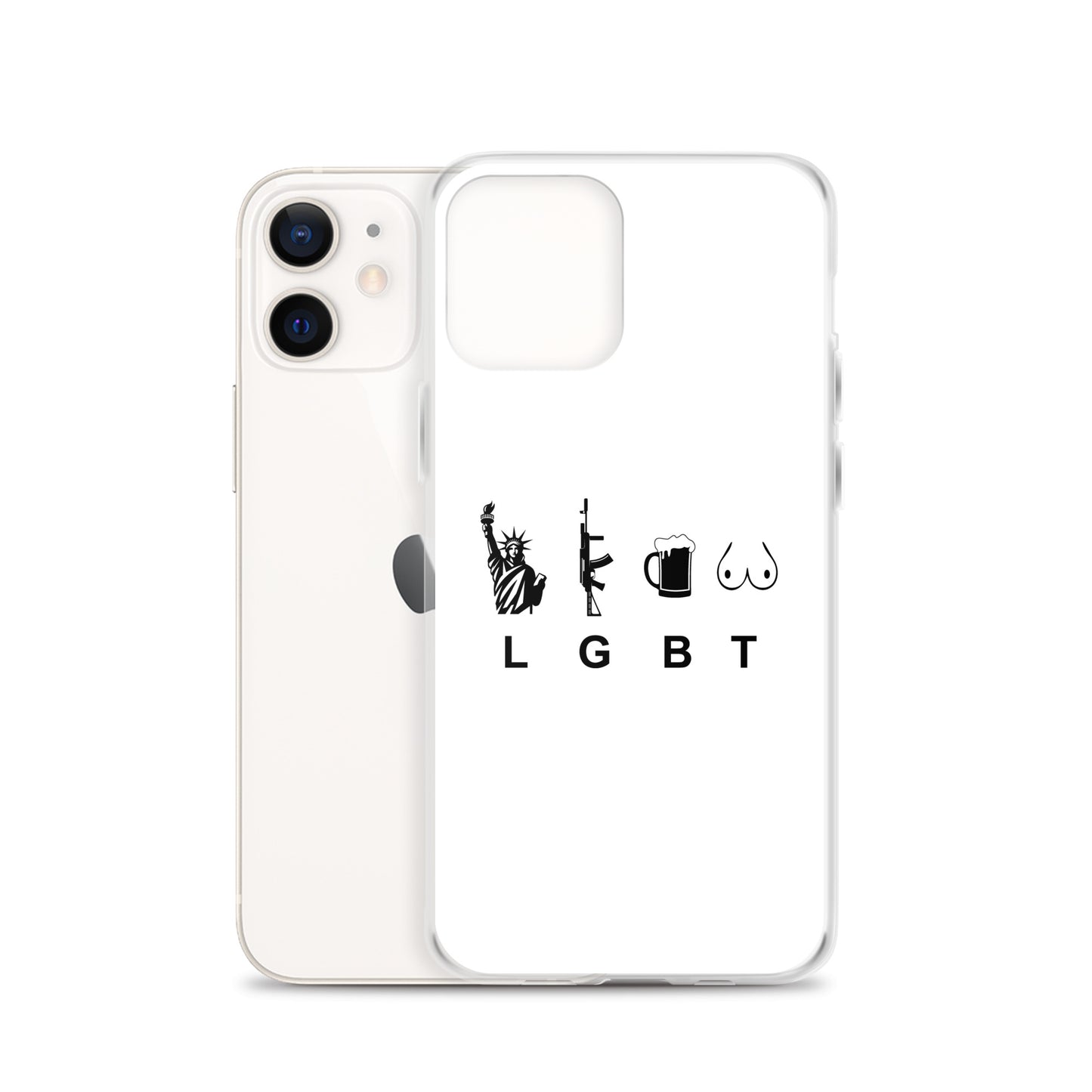 Coque iPhone LGBT liberty gun beer tits - Sedurro