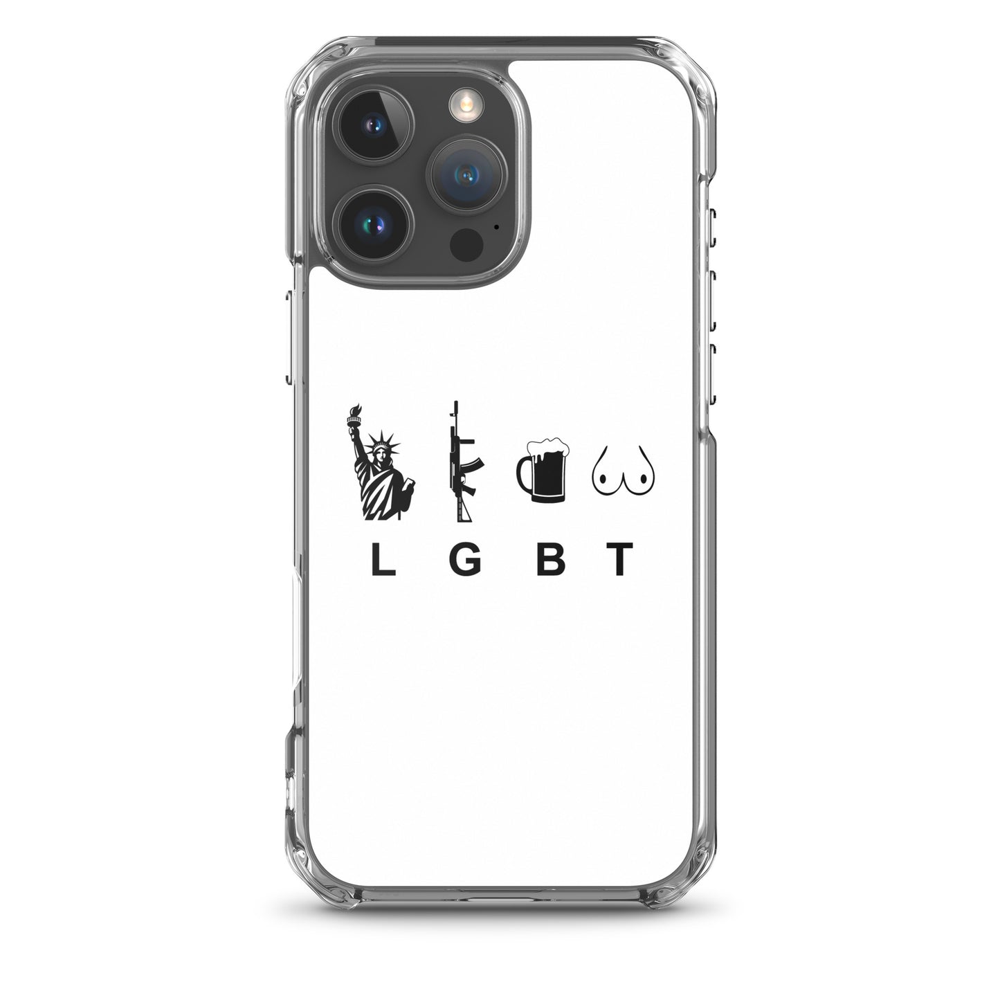 Coque iPhone LGBT liberty gun beer tits - Sedurro