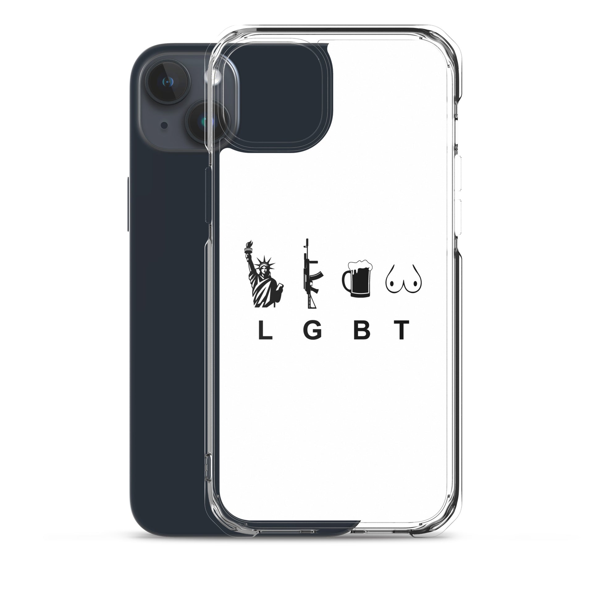 Coque iPhone LGBT liberty gun beer tits - Sedurro