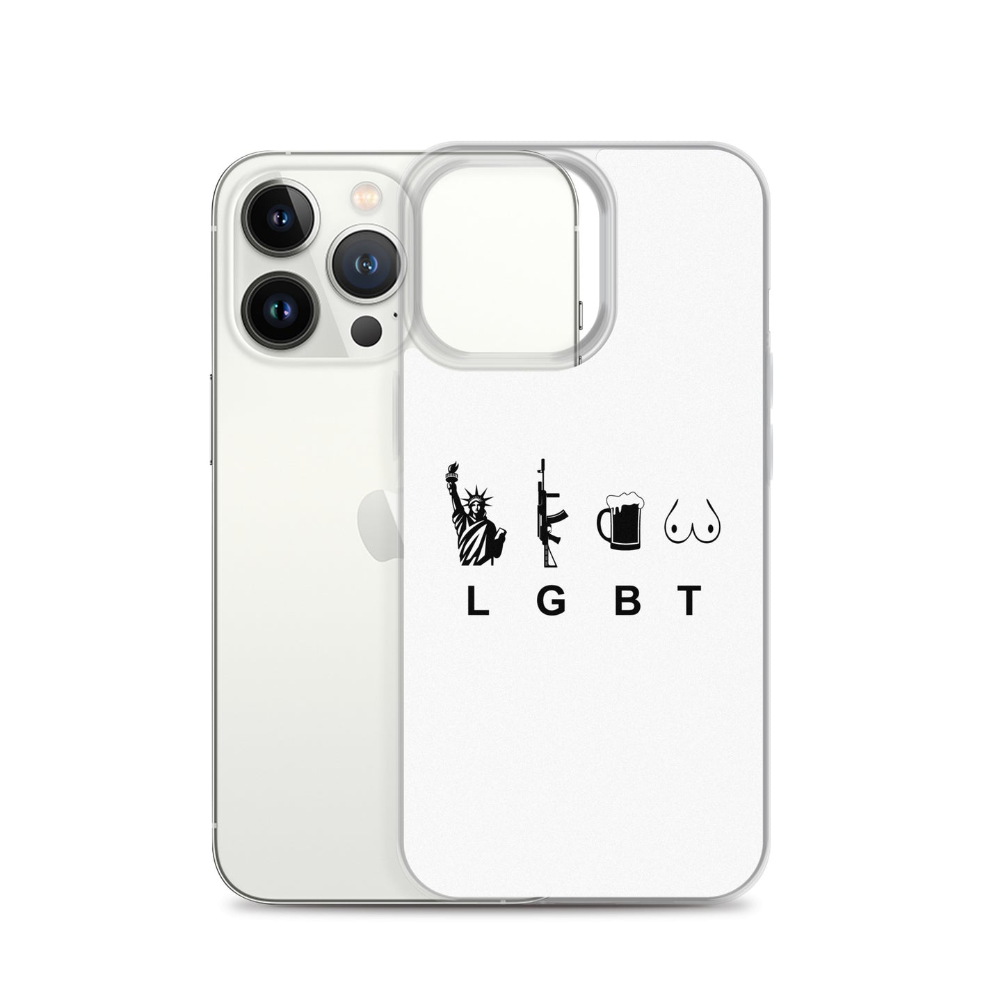 Coque iPhone LGBT liberty gun beer tits - Sedurro