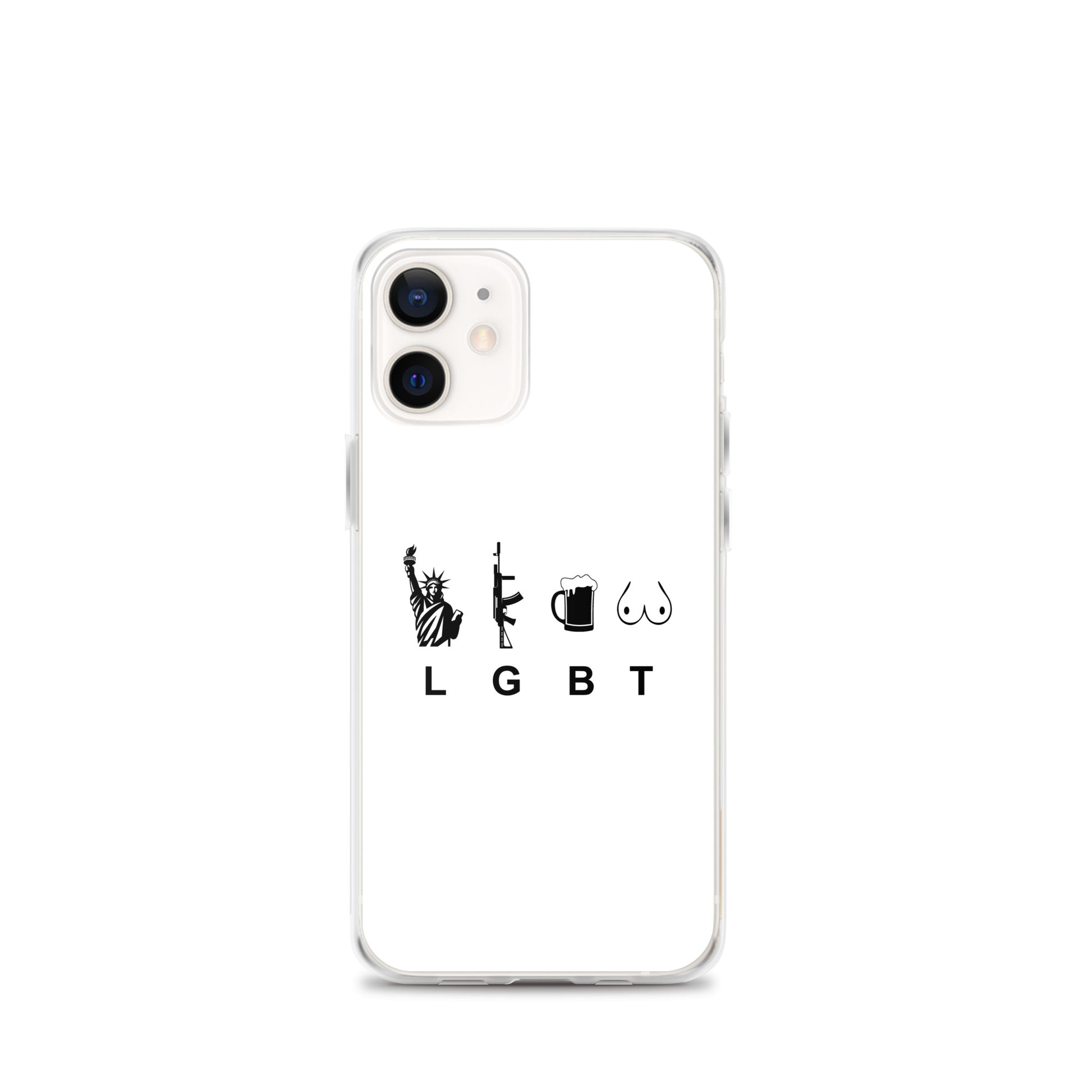 Coque iPhone LGBT liberty gun beer tits - Sedurro