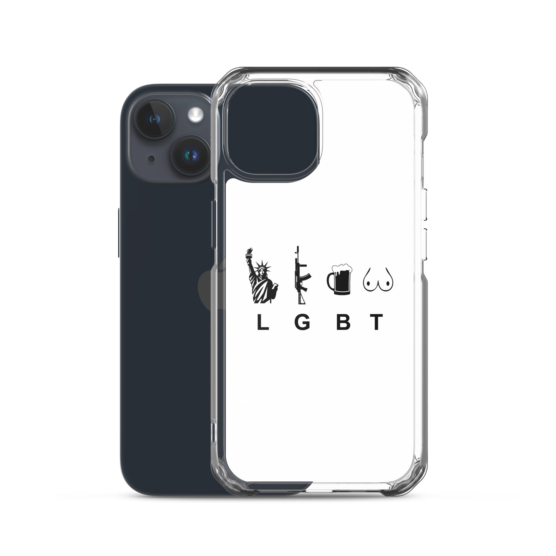 Coque iPhone LGBT liberty gun beer tits - Sedurro