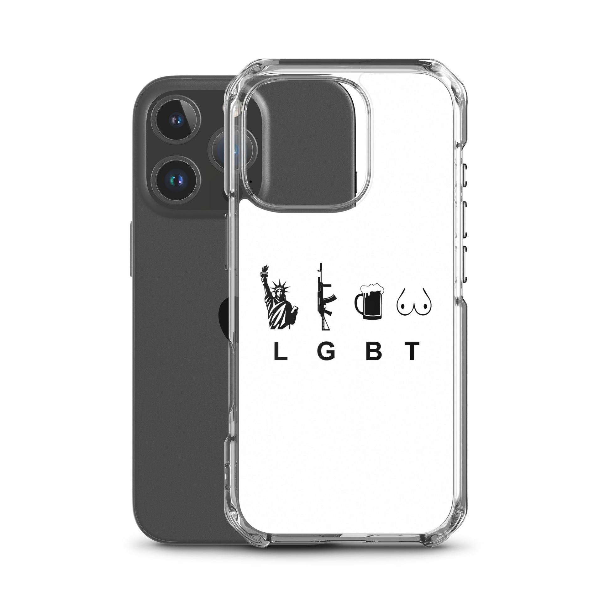 Coque iPhone LGBT liberty gun beer tits - Sedurro