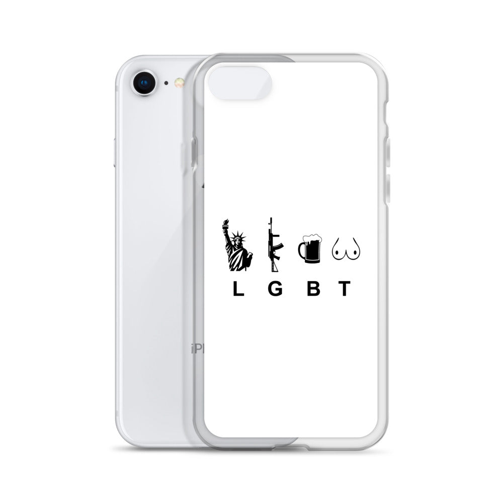 Coque iPhone LGBT liberty gun beer tits - Sedurro