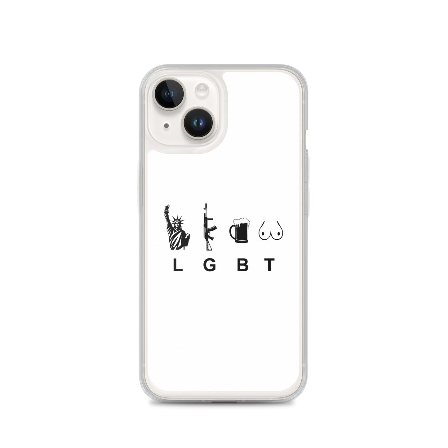 Coque iPhone LGBT liberty gun beer tits - Sedurro