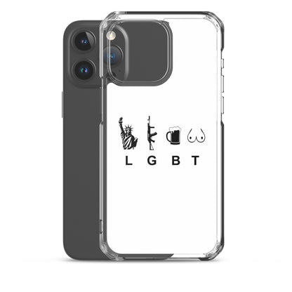 Coque iPhone LGBT liberty gun beer tits - Sedurro