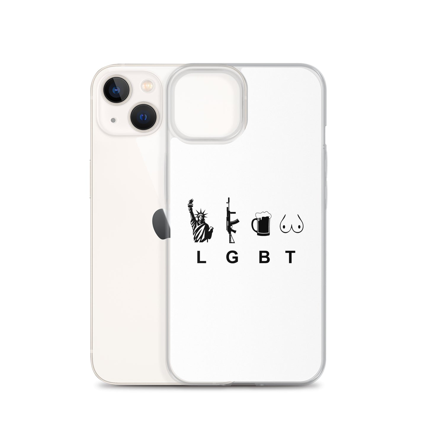 Coque iPhone LGBT liberty gun beer tits - Sedurro