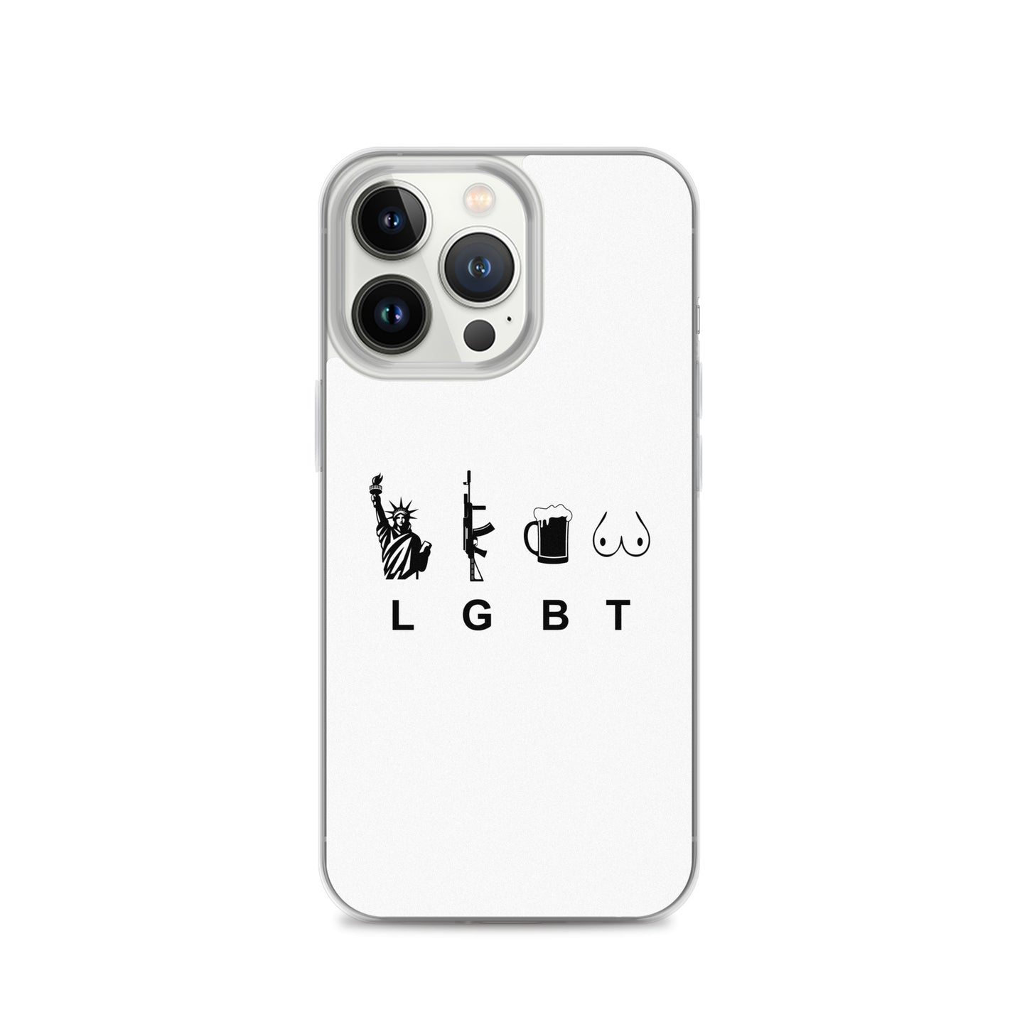 Coque iPhone LGBT liberty gun beer tits - Sedurro