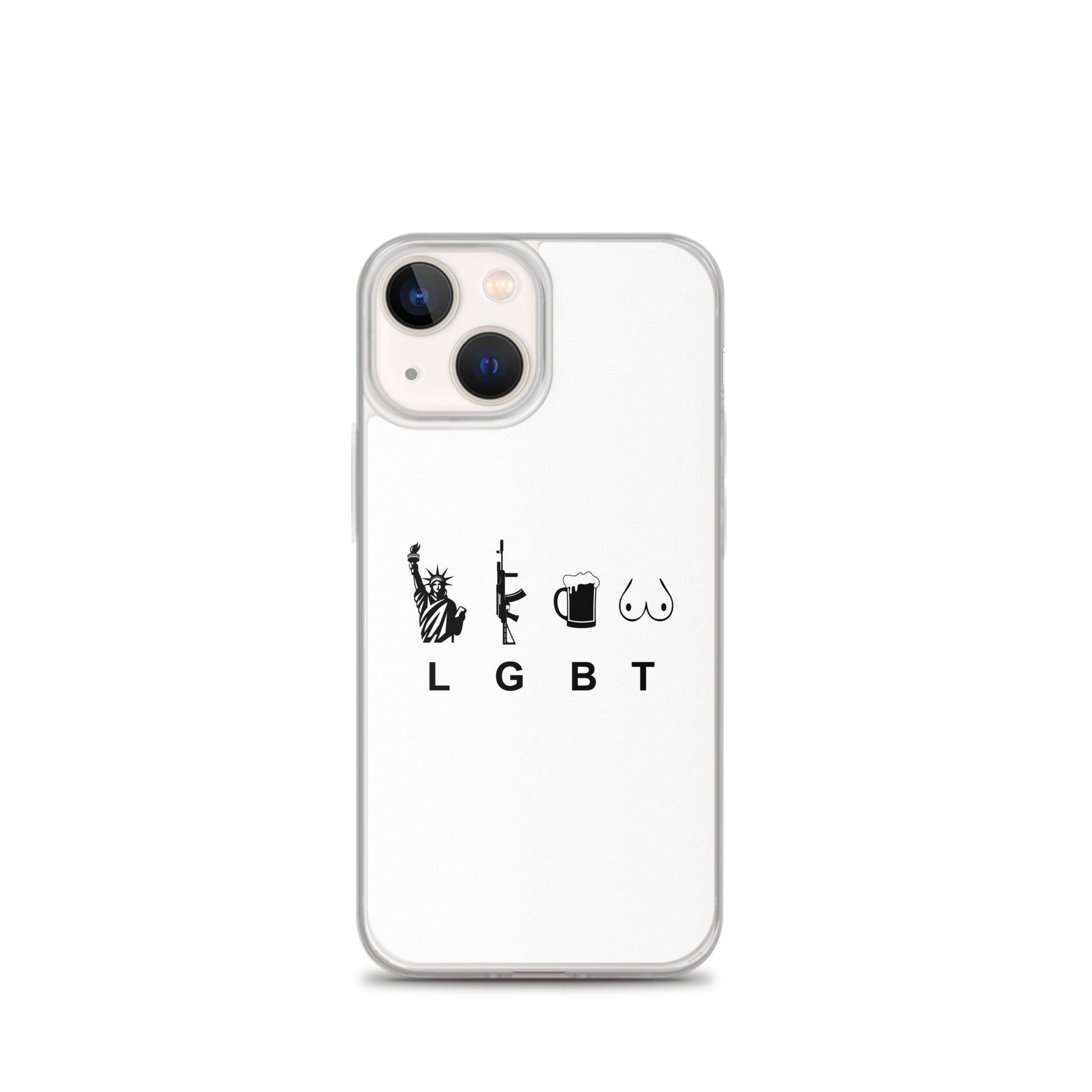 Coque iPhone LGBT liberty gun beer tits - Sedurro