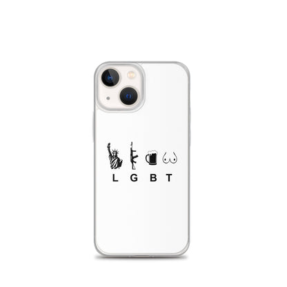 Coque iPhone LGBT liberty gun beer tits - Sedurro