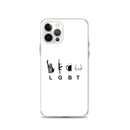 Coque iPhone LGBT liberty gun beer tits - Sedurro