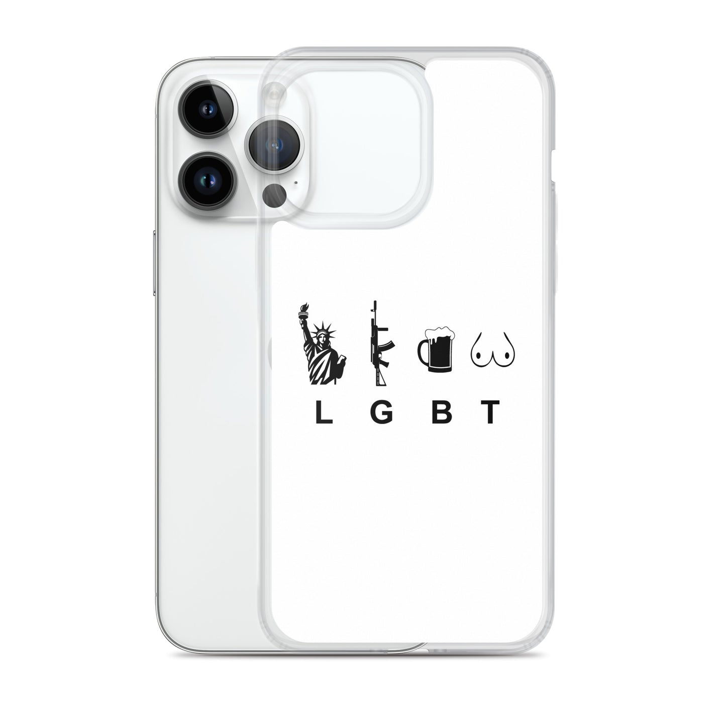 Coque iPhone LGBT liberty gun beer tits - Sedurro