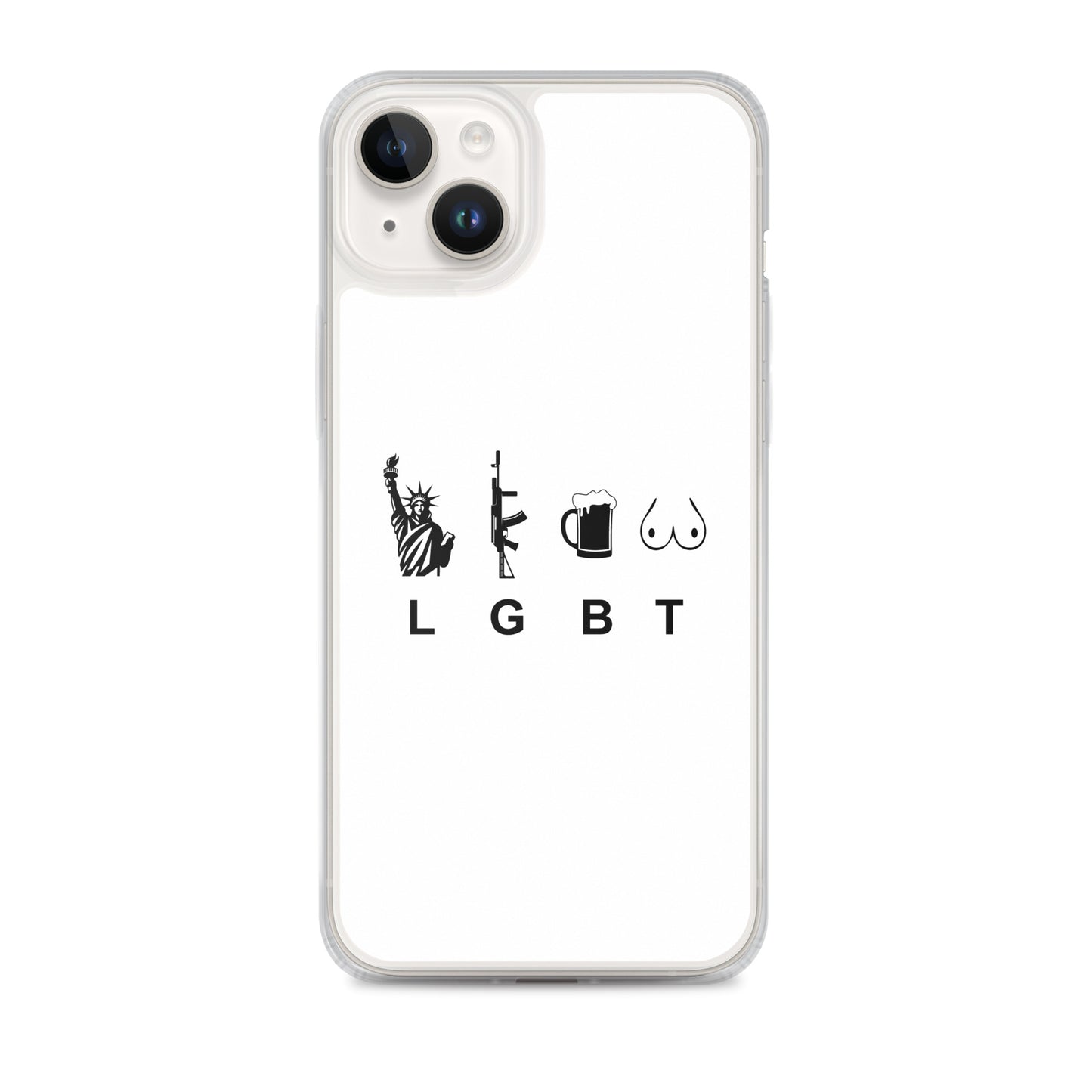 Coque iPhone LGBT liberty gun beer tits - Sedurro