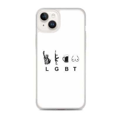 Coque iPhone LGBT liberty gun beer tits - Sedurro