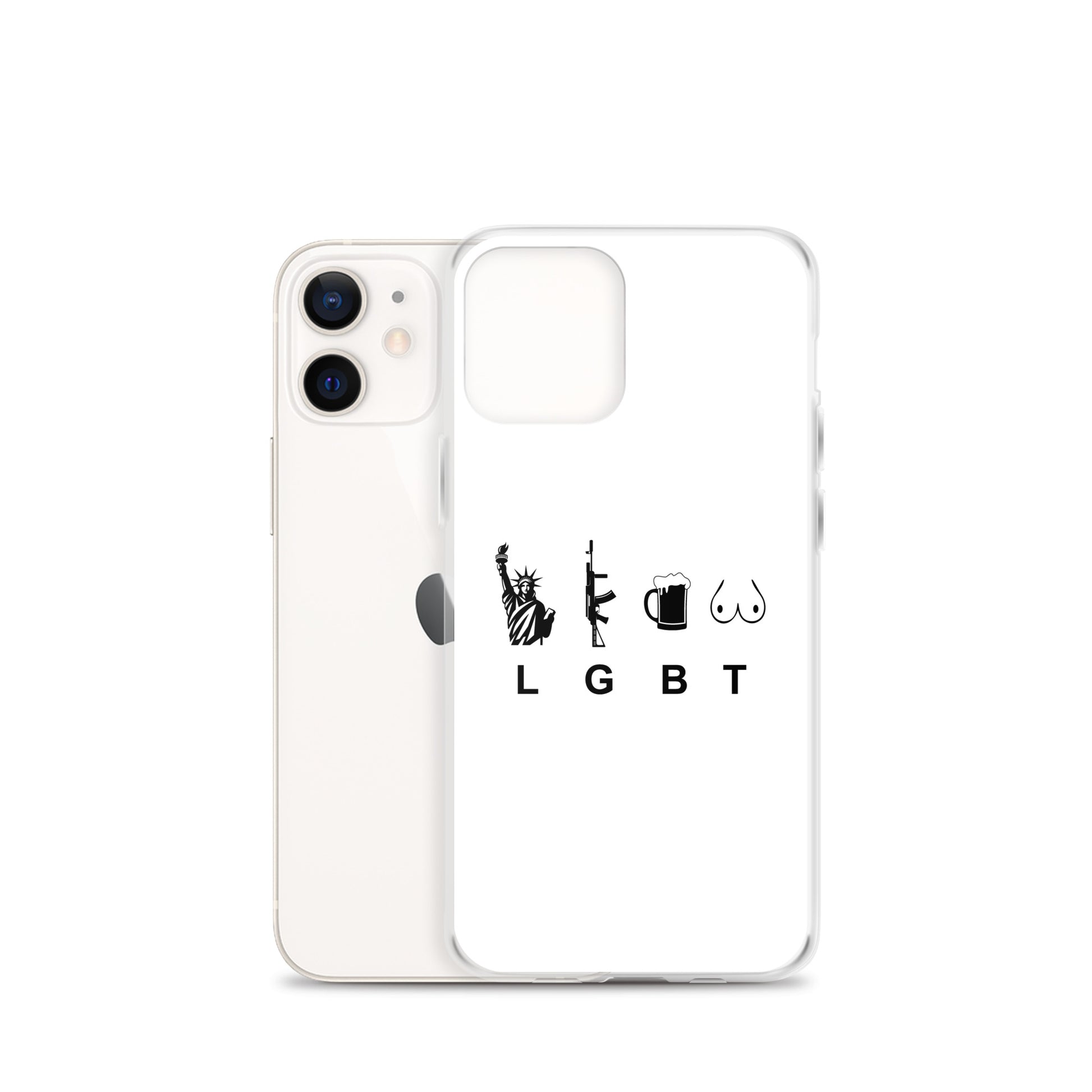 Coque iPhone LGBT liberty gun beer tits - Sedurro