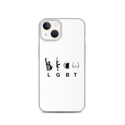 Coque iPhone LGBT liberty gun beer tits - Sedurro