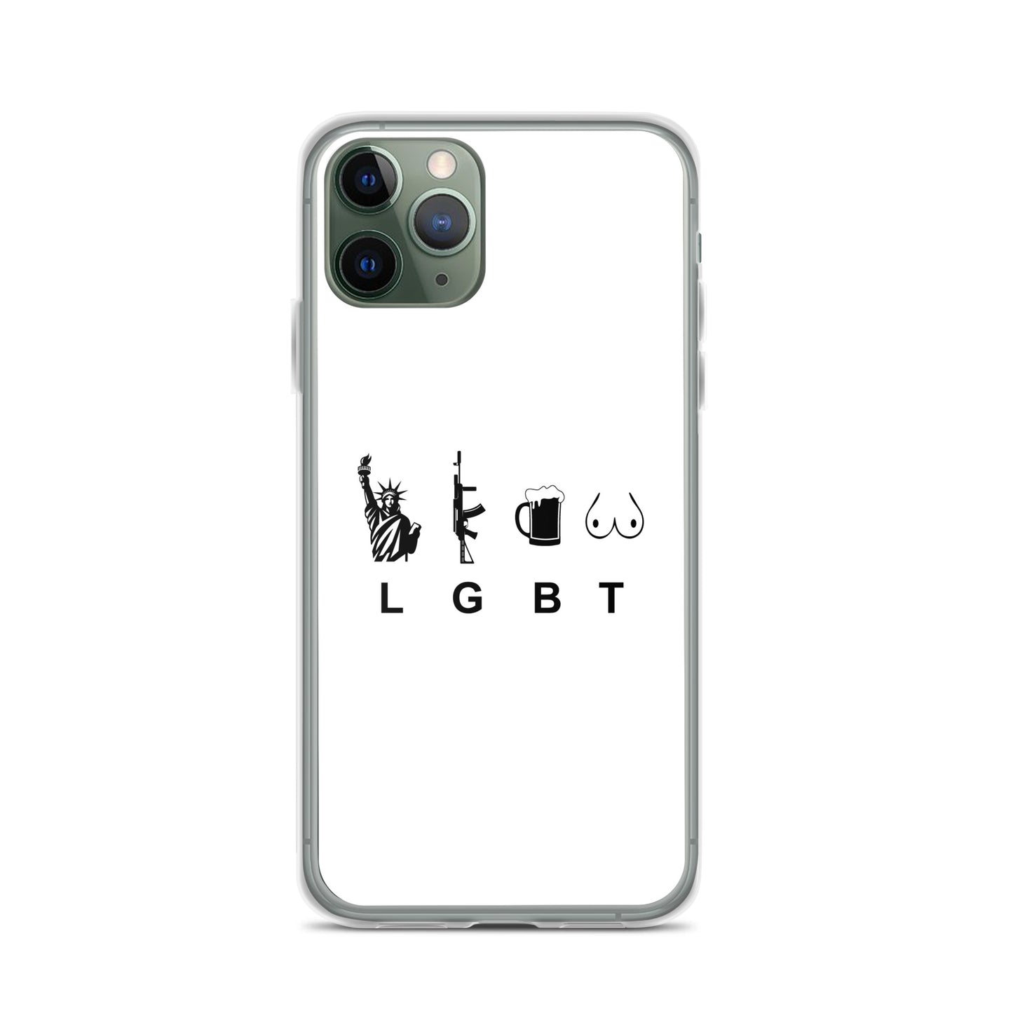 Coque iPhone LGBT liberty gun beer tits - Sedurro