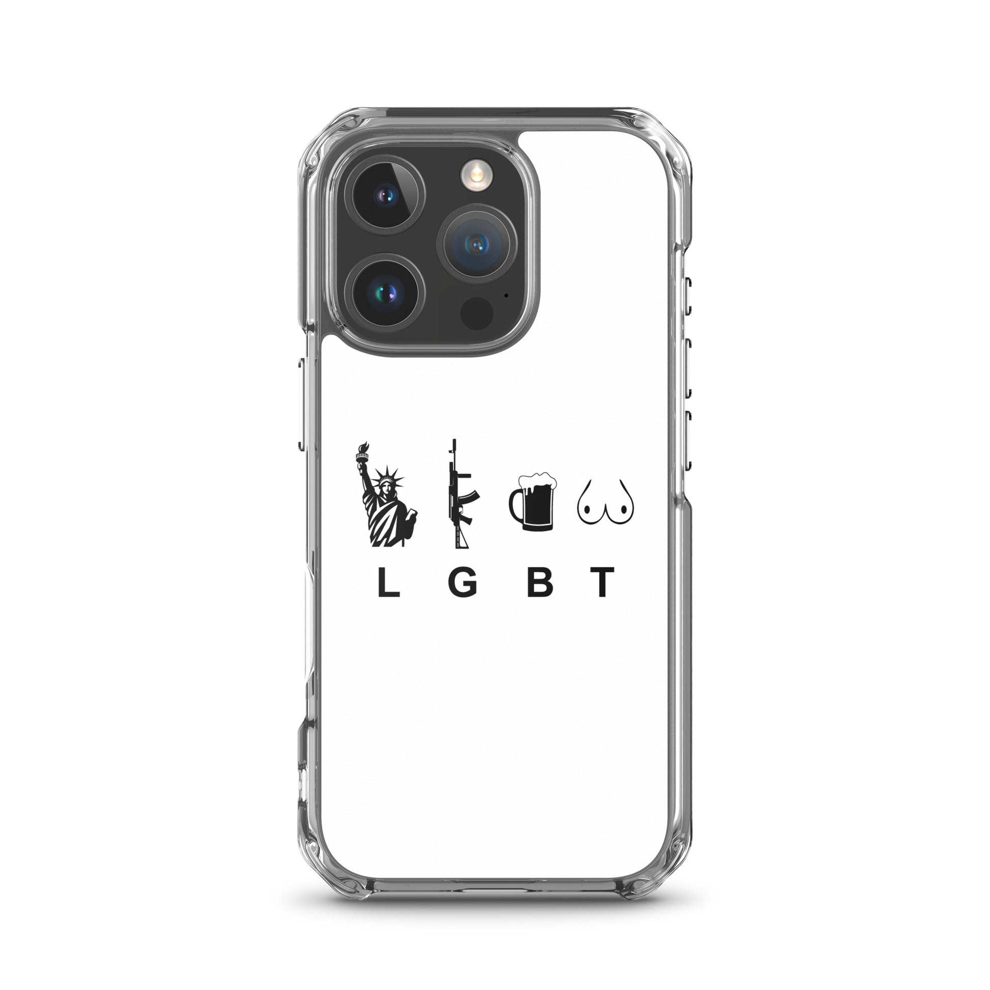 Coque iPhone LGBT liberty gun beer tits - Sedurro