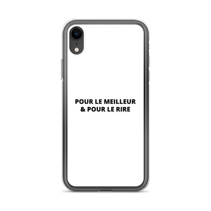 Coque iPhone Pour le meilleur et pour le rire - Sedurro