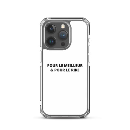 Coque iPhone Pour le meilleur et pour le rire - Sedurro