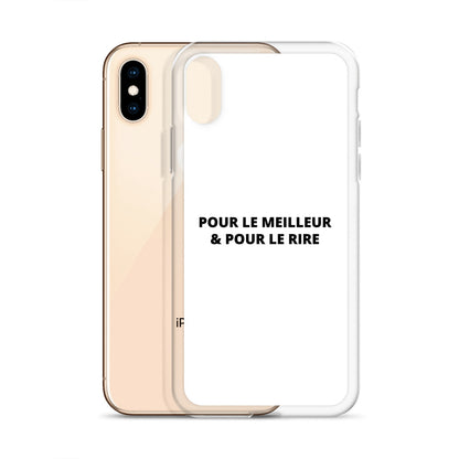 Coque iPhone Pour le meilleur et pour le rire - Sedurro