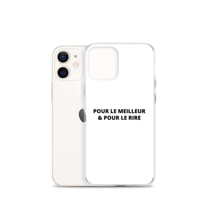 Coque iPhone Pour le meilleur et pour le rire - Sedurro