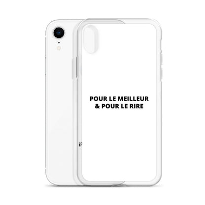 Coque iPhone Pour le meilleur et pour le rire - Sedurro